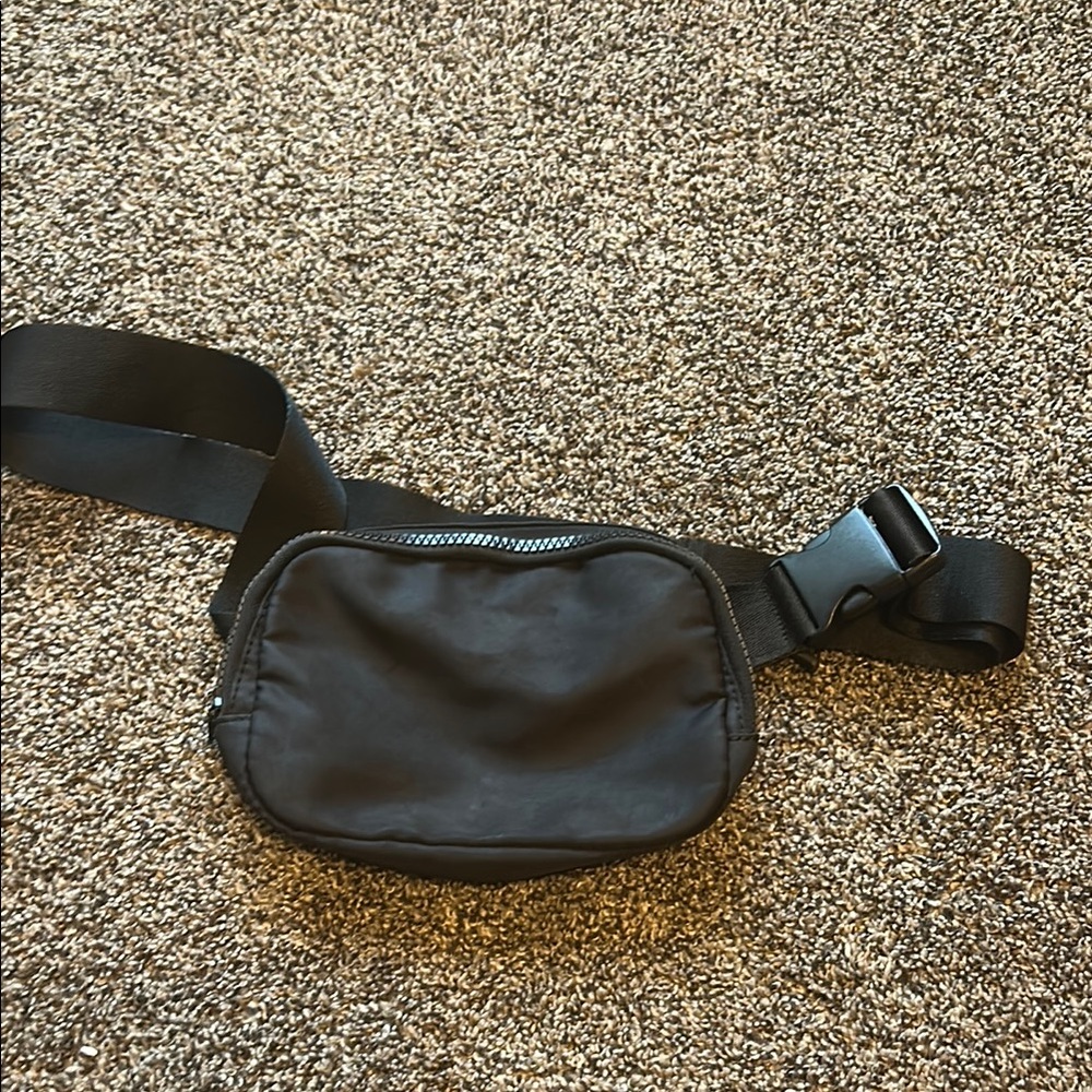 Maurices Black Belt Bag Nylon Utilitarian